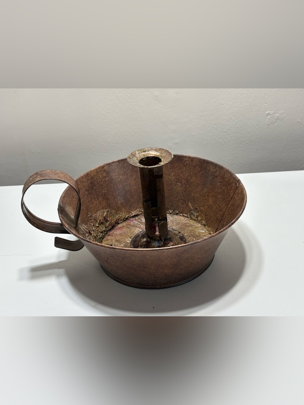Antique-Style Copper Candle Chamber with Carry Handle